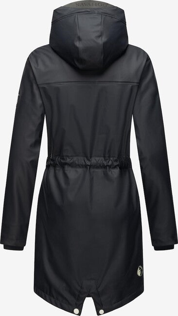 Navahoo Flower Of Ocean damen Regenjacke, marineblau