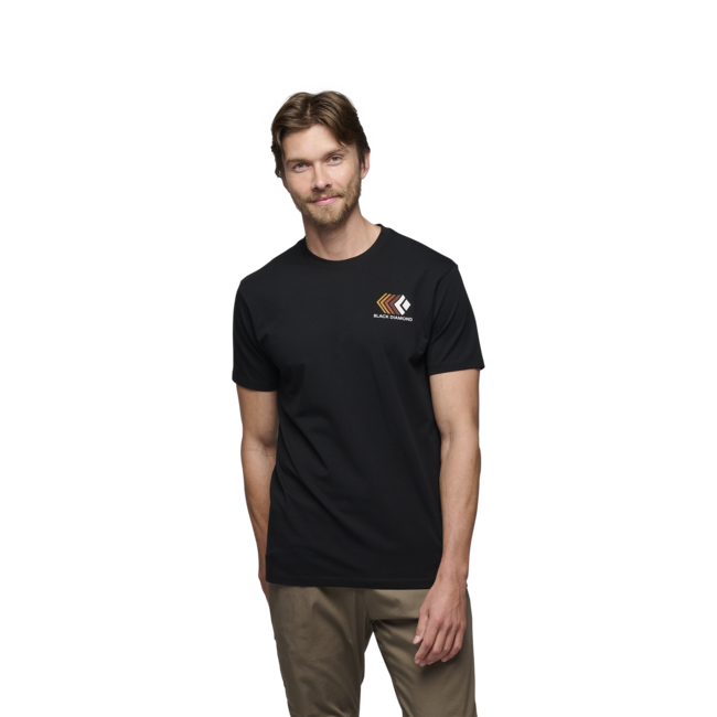 Black Diamond Faded herren kurzarm-T-shirt, schwarz