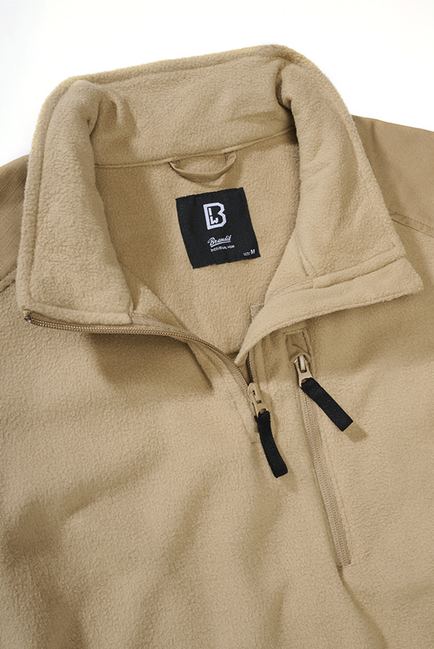 Brandit Ripstop Fleece Hoodie, Camel