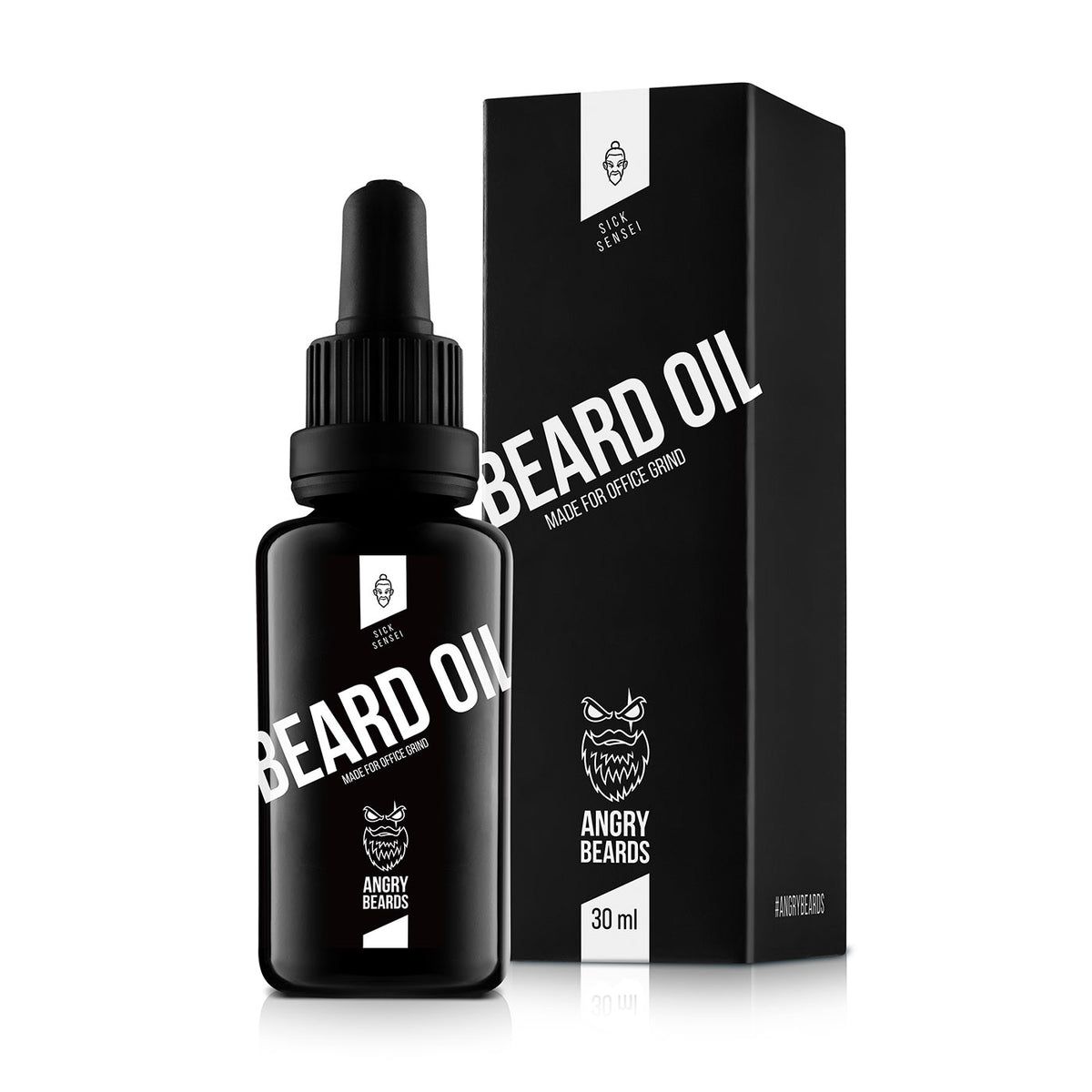 Angry Beards Sick Sensei olej na bradu a fúzy, fialová 30 ml