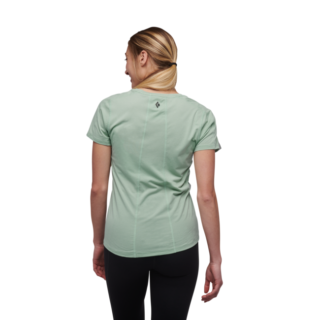 Black Diamond Lightwire Tech damen-Kurzarm-T-shirt, schaumgrün