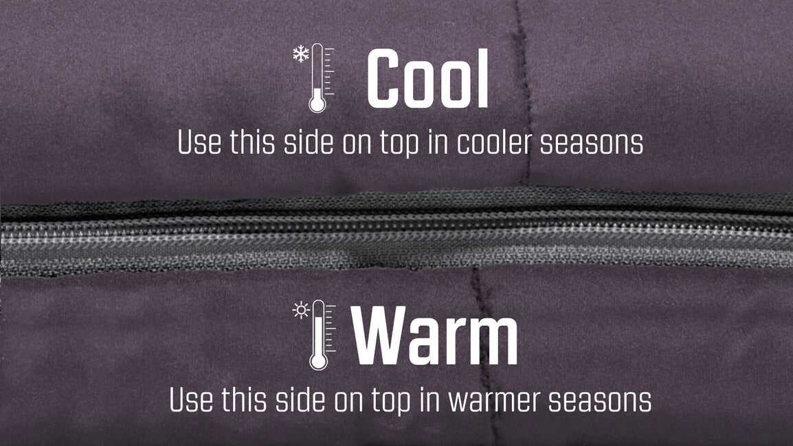 Outwell Contour Schlafsack links, dark purple
