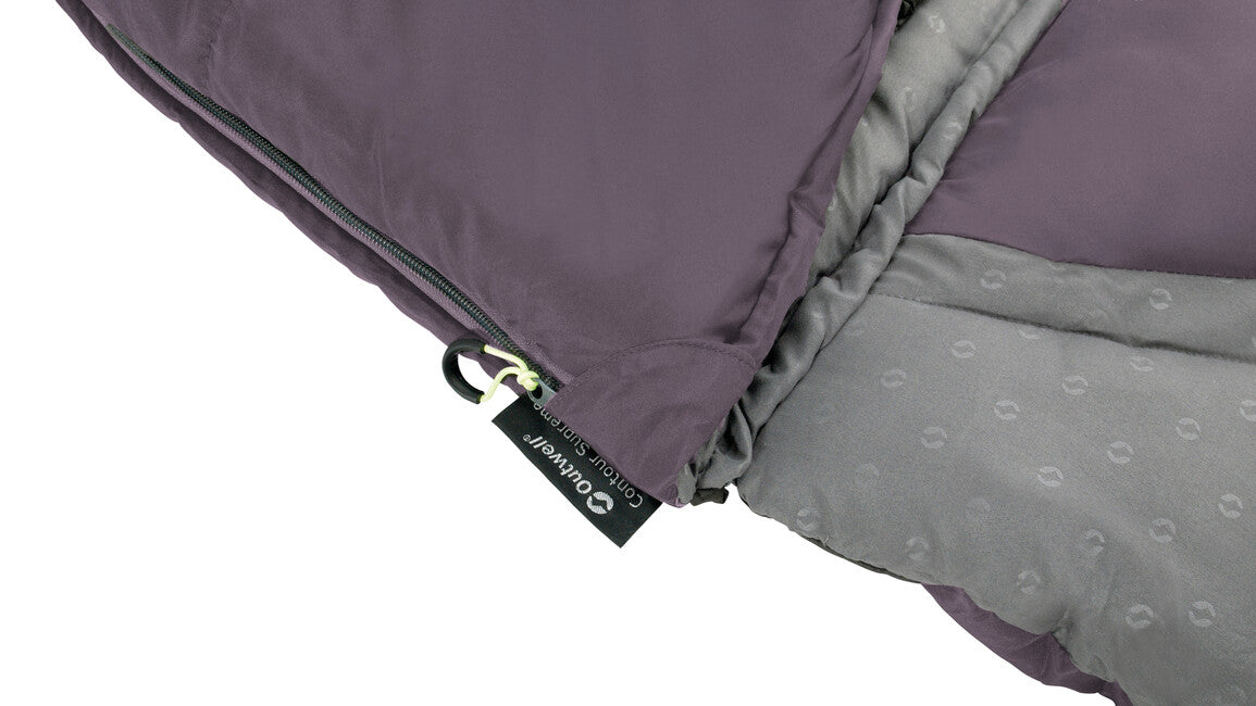 Outwell Contour Schlafsack links, dark purple