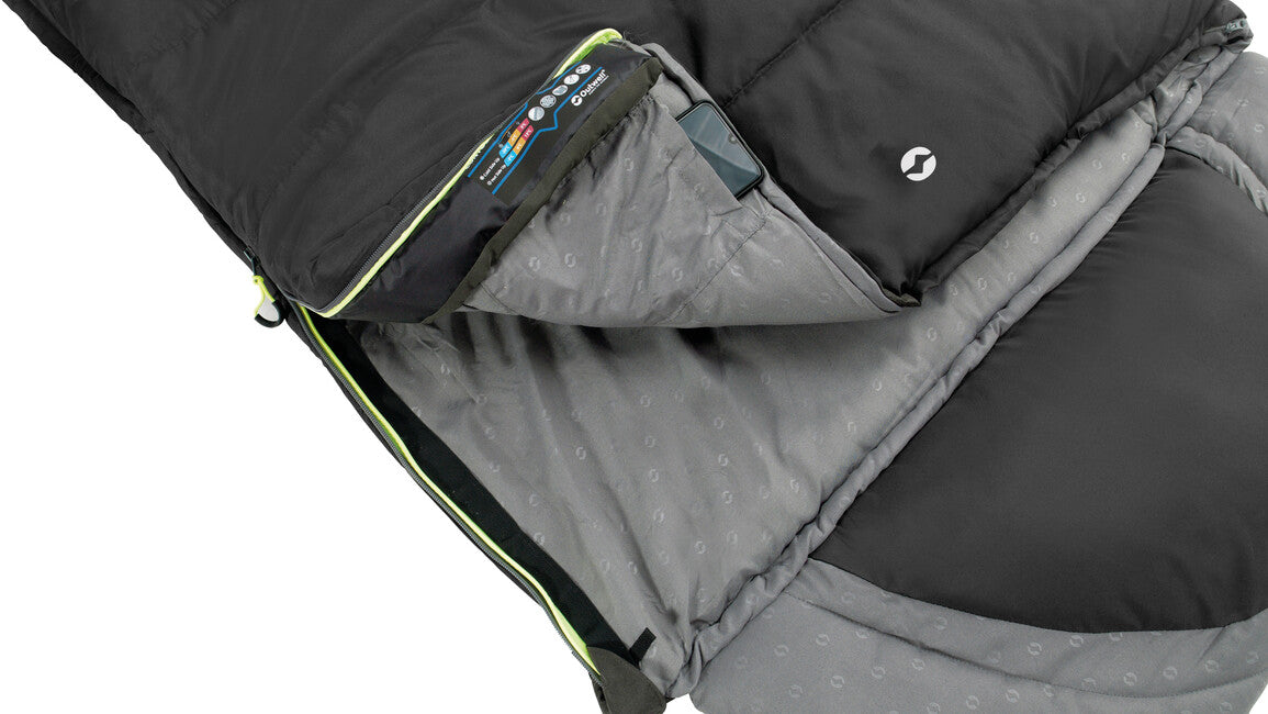 Outwell Contour Schlafsack links, midnight black