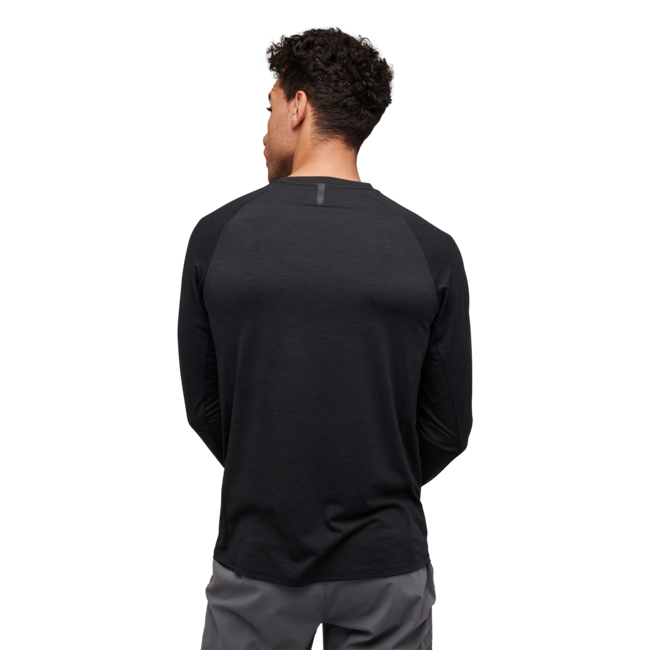 Black Diamond Lightwire Tech herren long sleeve T-shirt, schwarz