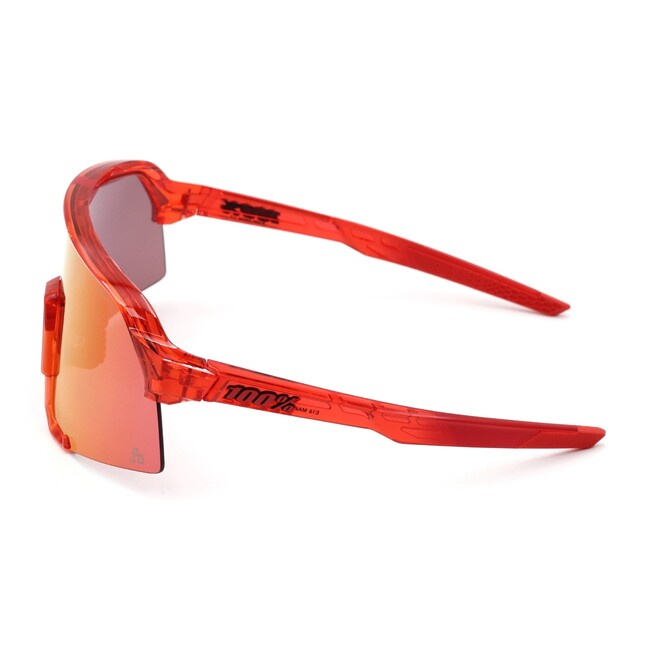 100% Sonnenbrille S3 LE - Peter Sagan, Gloss Translucent Red - Hiper Red Mirror