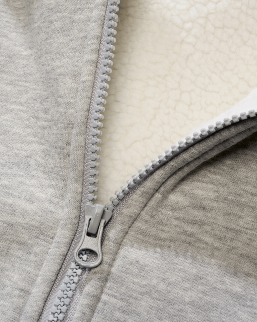 Brandit Sweatjacket Teddylining herren Kapuzenpullover mit warmem Futter , grau melange