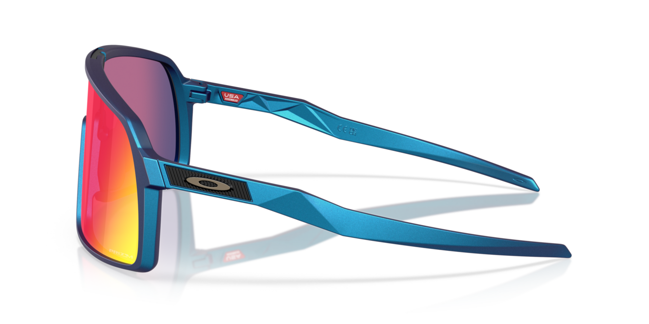 Oakley SUTRO Sonnenbrille mit Rahmen Matte Cyan/Blue Colorshift und mit Dias Prizm Road , Steel