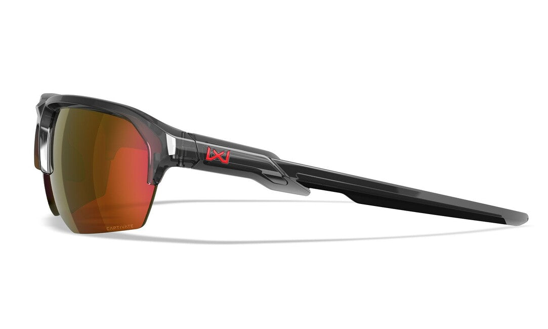 Wiley X Jakl Γυαλιά Ηλίου, Captivate Red Mirror/ Gloss Crystal Grey