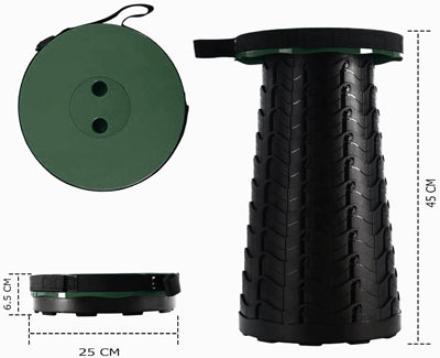 Origin Outdoors Teleskopstuhl 45 cm schwarz