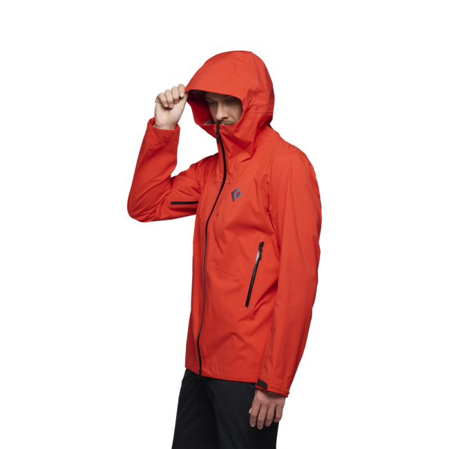 Black Diamond Highline Stretch Shell men's waterproof jacket, octane