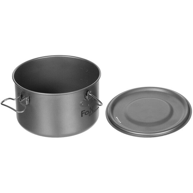 Fox Outdoor Topf mit Deckel ca. 1,95 L Titan