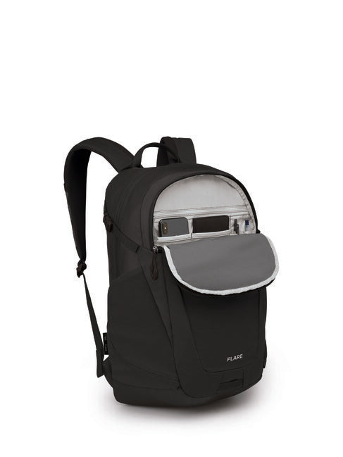 OSPREY Flare II stadtrucksack, schwarz