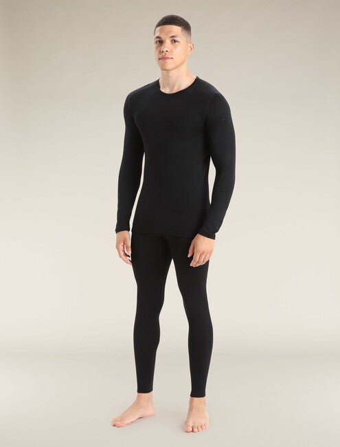 Icebreaker 260 Tech Men's Long Sleeve Thermal T-shirt, schwarz