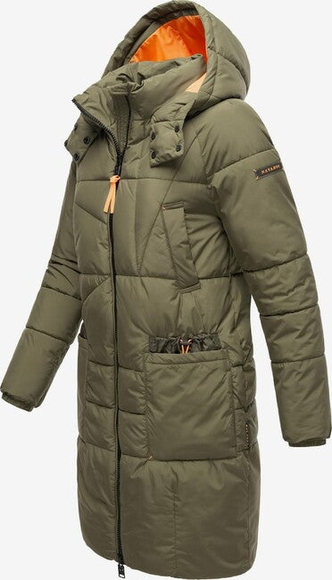 Navahoo Bliblablubb damen Winterjacke mit Kapuze, oliv