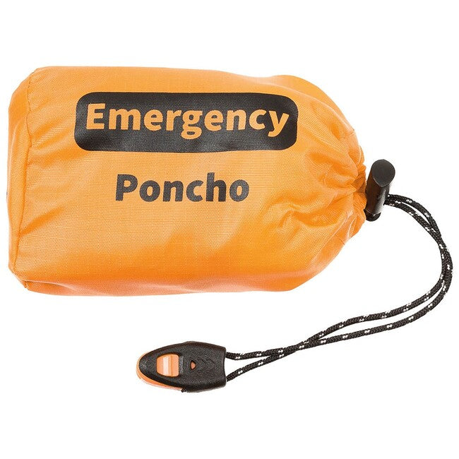 Fox Outdoor Notfallponcho einseitig aluminiumbeschichtet, orange
