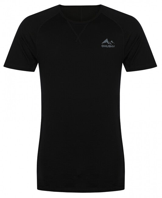 HUSKY Mersa herren thermo T-shirt mit kurzen Ärmeln, schwarz