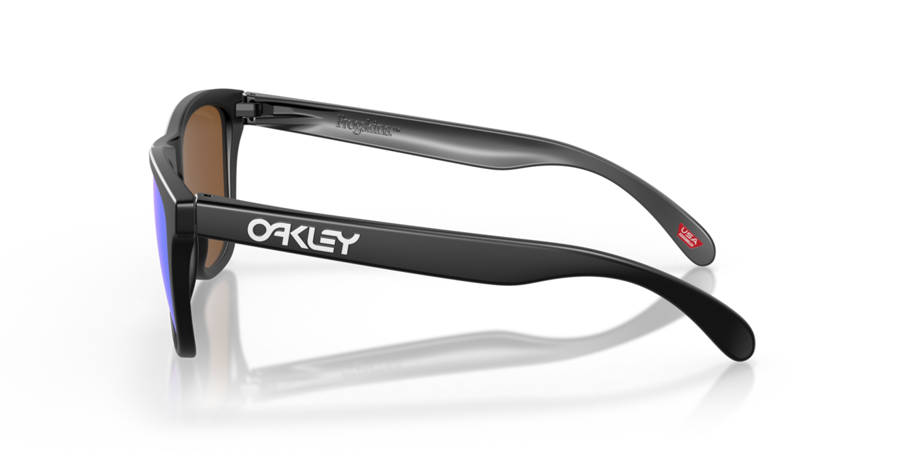 Oakley FROGSKINS Sonnenbrille mit Rahmen Matte Black und mit Dias Prizm Violet 55