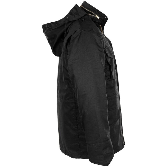 MFH Amerikanische Feldbluse M65 mit herausnehmbarem Steppfutter, schwarz