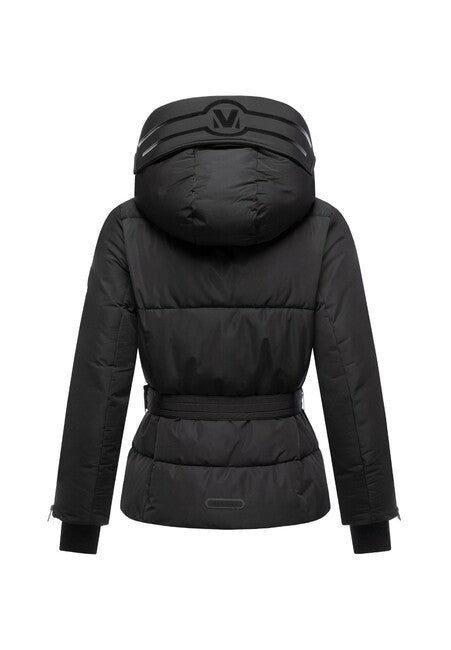 Marikoo Aleyna16 damen Winterjacke mit Kapuze, schwarz