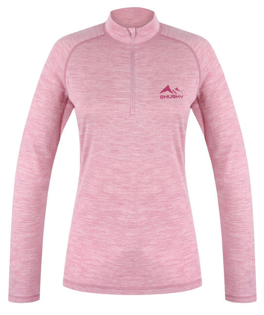 HUSKY termopradlo Merino T-Shirt dl Merow Zips L, faded pink