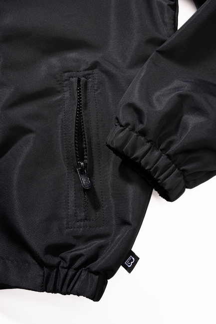 Brandit Kids Sommer Frontzip Windbreaker Jacke, schwarz