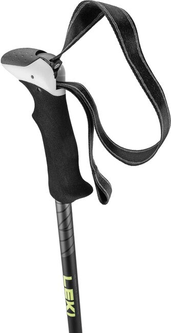LEKI Khumbu Lite Pro Trekkingstöcke, schwarz-dunkelanthrazit-gelb gefrostet, 100 - 135 cm