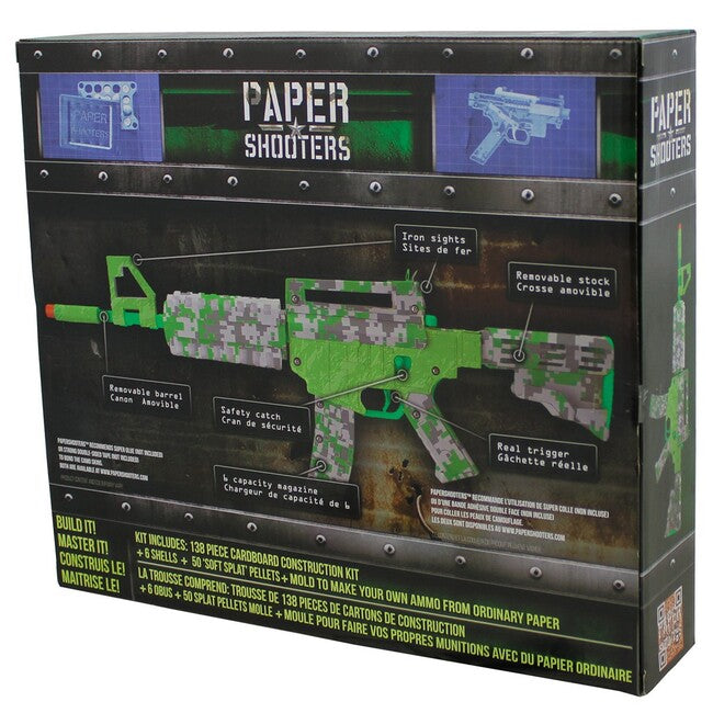 PAPER SHOOTERS Grüner Spieß Faltpistolen-Set