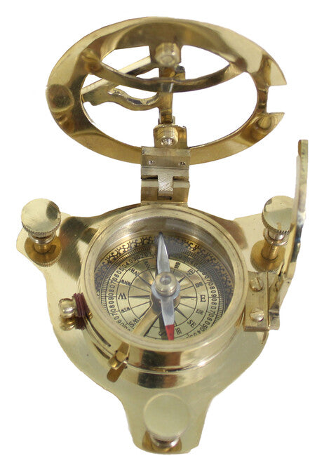 Origin Outdoors Classic Sonnenuhr Kompass Messing