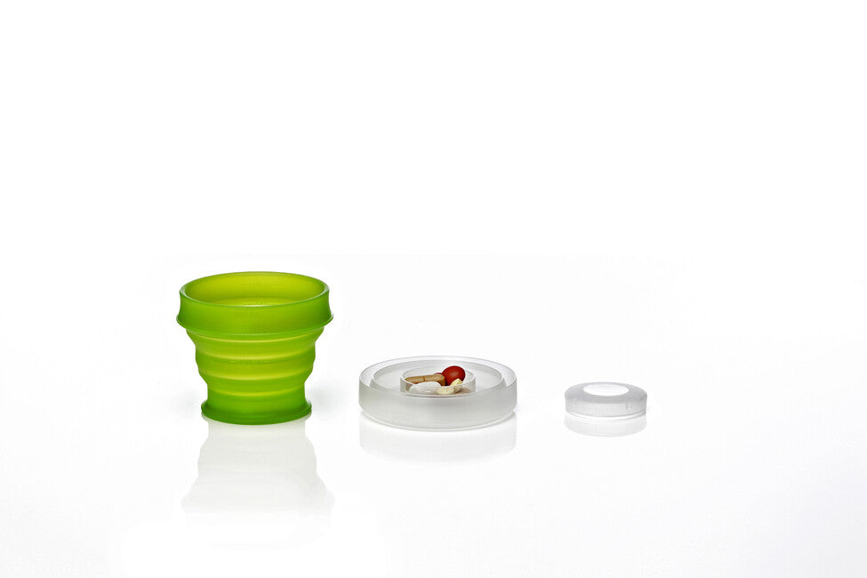 Humangear GoCup faltbarer hygienischer und verpackbarer Reisebecher ' 118 ml grün