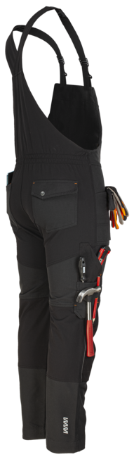 Bennon Erebos Work Bib Overalls, Black