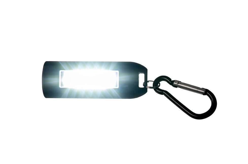 BasicNature USB LED Schlüsselanhänger, schwarz