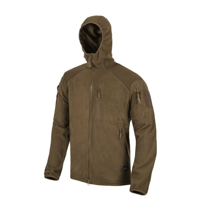 Helikon-Tex Alpha hoodie - Grid Fleece - Shadow Grey