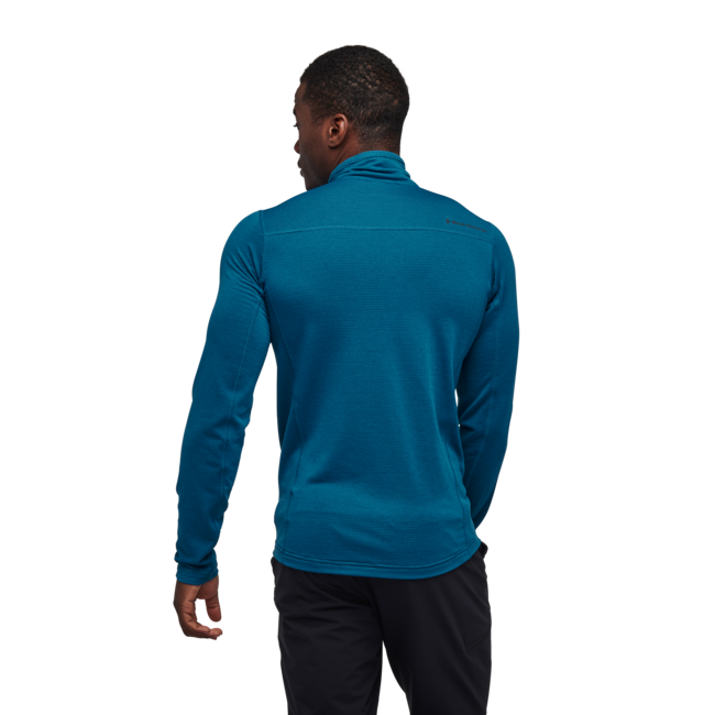 Black Diamond Coefficient Lt herren langarm-T-shirt mit reißverschluss, kingfisher