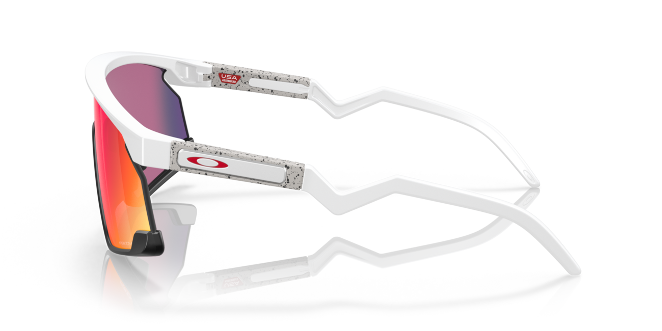 Oakley BXTR Sonnenbrille mit Rahmen Matte White und mit Dias Prizm Road 39