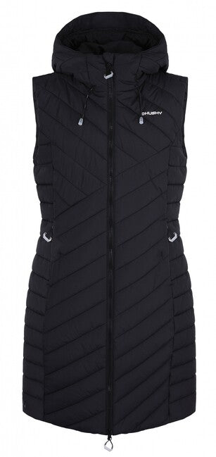 HUSKY Napi damen hardshell weste, schwarz
