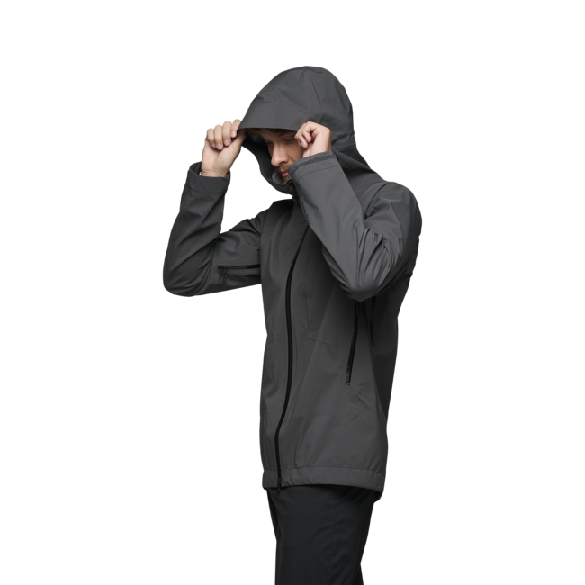 Black Diamond Highline Stretch Shell Waterproof Jacket, anthrazit
