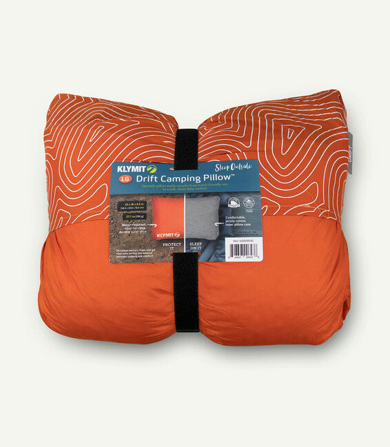 Klymit Reise- vankus Drift Pillow LARGE, orange
