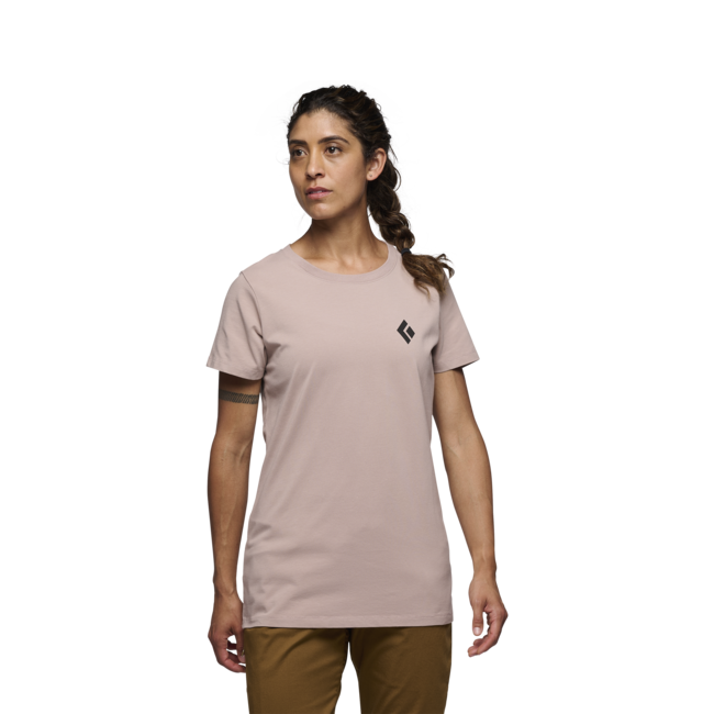 Black Diamond Ausrüstung für Alpinisten damen-Kurzarm-T-shirt, blasslila