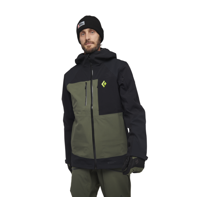 Black Diamond Recon Stretch Pro Shell herren-skijacke, schwarz-tundra