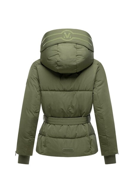 Marikoo Aleyna16 damen Winterjacke mit Kapuze, olive leaf