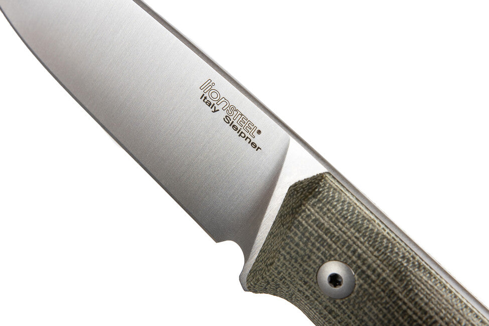 Lionsteel Sleipner B35 CVG Bushcraft mit fester Klinge aus Stahl Messer