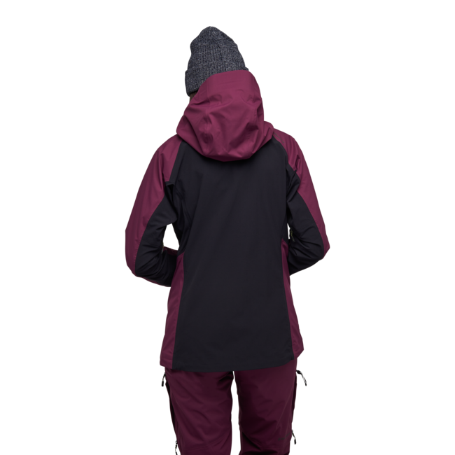 Black Diamond Dawn Patrol Hybrid Shell damen-Hybrid-Shelljacke, brombeere-schwarz