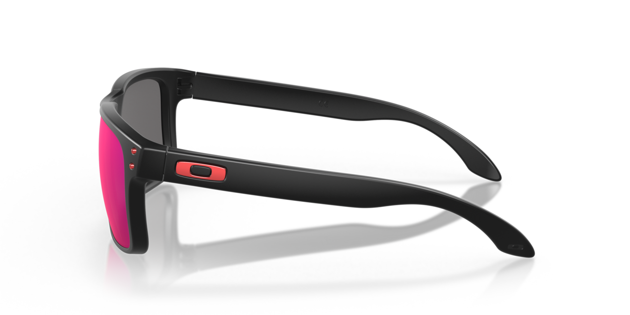 Oakley HOLBROOK mit rahmen matte black und mit dias positive red iridium 57