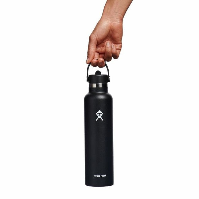 Hydro Flask Thermoflasche 24 OZ Standard Mouth Flex Cap 710ml, schwarz