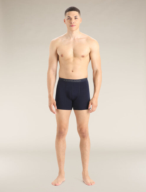 Icebreaker Anatomica herren-Boxershorts dunkelblau