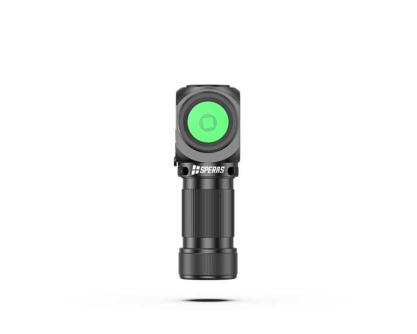 Speras SH16 wiederaufladbare stirnlampe, schwarz