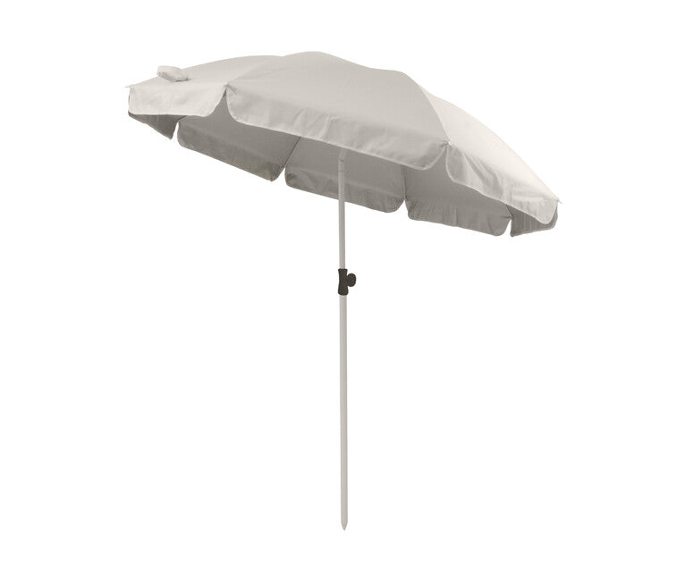 Origin Outdoors Beach Sonnenschirm mit silberner Oberfläche, UPF 50+ und Klappmechanismus