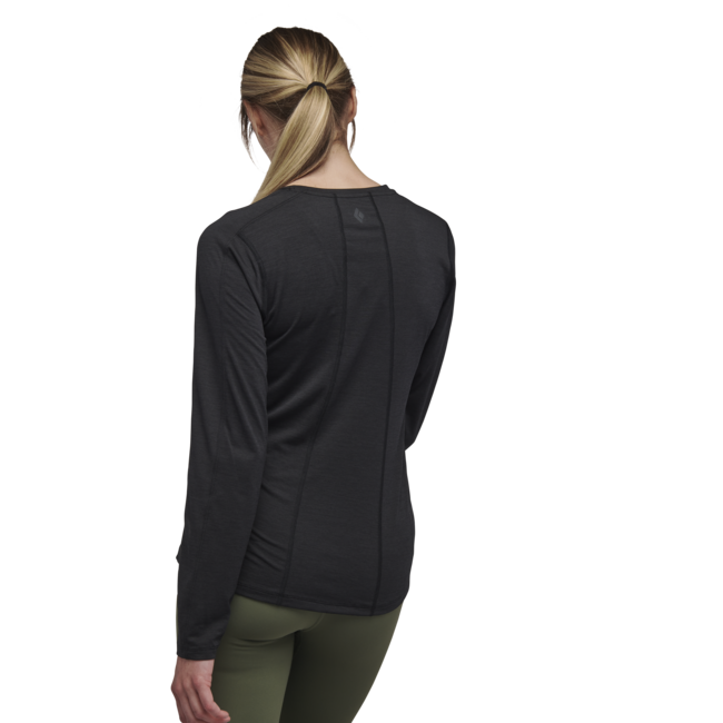 Black Diamond Lightwire Tech herren long sleeve T-shirt, schwarz
