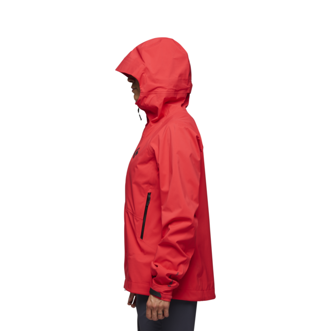 Black Diamond HighLine Stretch Shell damen-Regenjacke, korallenrot